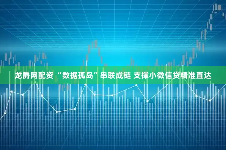 龙爵网配资 “数据孤岛”串联成链 支撑小微信贷精准直达