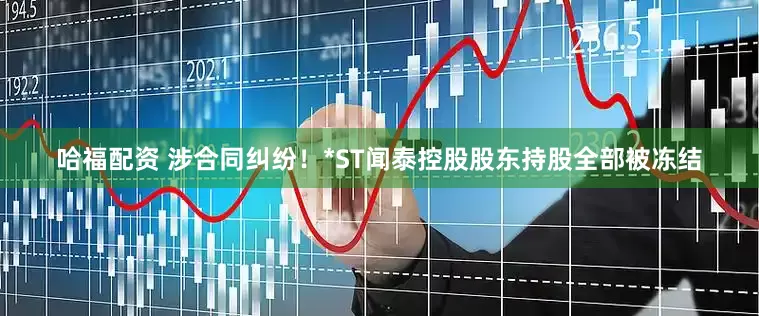 哈福配资 涉合同纠纷！*ST闻泰控股股东持股全部被冻结